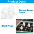 thumbnail image 4 of Unique Bargains Kit de Plateau de Semis 6 Cellules, avec Dômes d'Humidité Réglables et Base pour Plantation en Serre, Noir 5 Pack, 4 of 7
