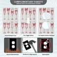 thumbnail image 5 of IAUYY Retardant PC Material Unused Outlet Cover Switch Plate Covers Easy DIY Installation with Screws Light Switch Cover Plate Champagne Glass, 5 of 9