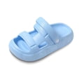 thumbnail image 4 of GPOECD Girls Clogs Breathable Outdoor Closed Toe Sport Sandals for Big Girls Fashionable Solid Color Casual Beach Slide Shoes Kids Slippers 5-14Y 02_Light Blue,9-10 Years, 4 of 9