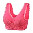 thumbnail image 1 of Sujetador deportivo push up de mujer con parte delantera ajustable y escote en V, 1 of 6