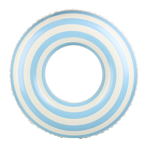 Inflatable Swim Ring Vintage Striped Pool Float Classic Underarm Floating Tube for Summer Water Fun Outdoor Beach