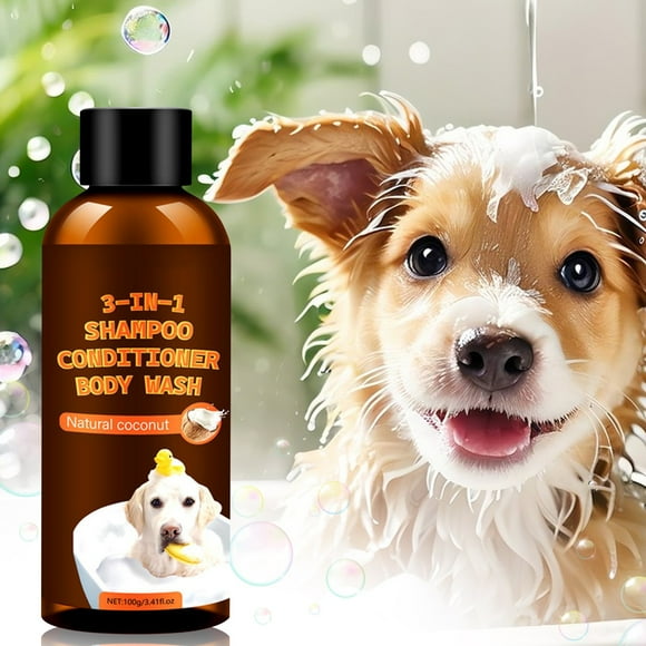 NAOJIE 3 In 1 Dog Shampoo & Body Wash for Cats & Dogs 3.4oz,Dog Shampoo Itchy Skin Relief,Hypoallergenic Dog Shampoo,Puppy Shampoo
