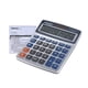 thumbnail image 2 of Calculadora electrónica de escritorio de función estándar Pantalla grande de 12 dígitos Solar, 2 of 8