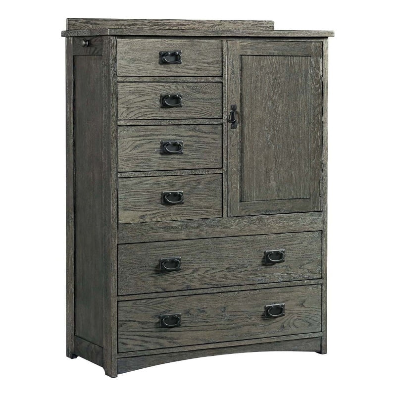 Intercon Furniture Oak Park Bedroom 6Drawer Wood Chest with Door in