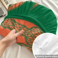thumbnail image 4 of Twin Sze Fitted Sheet Set - Orange Green Palm Tree 2 Piece Bedding Sets 16" Deep Pocket Fitted Sheet with 1 Pillowcase, Summer Beach Coastal Modern Art Brushed Microfiber Hotel Luxury Bed Sheets, 4 of 9