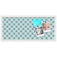 thumbnail image 2 of PinPix 28x12 Custom Cork Bulletin Board Argyle Turquoise Poster Board Has a Fabric Style Canvas Finish, Framed in Argyle Turquoise, by ArtToFrames (PinPix-648), 2 of 6