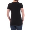 thumbnail image 3 of CHRLDR Womens Heartbreaker Basic T-Shirt, Black, Small, 3 of 3