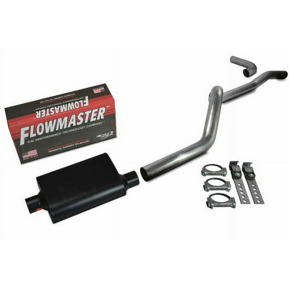 84-01 Jeep Cherokee 4.0L 2.5" Aluminized Exhaust Kit Flowmaster Super 44 Side