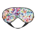 thumbnail image 6 of Rocae Colorful Watercolor Dots for Mask for Women Men, Luxury Eye Cover Eye Shade with Adjustable Strap for Travel, Nap, Meditation, 6 of 7