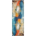 thumbnail image 2 of Rugs.com Haerfest Collection Rug – 6 Ft Runner Blue Low Rug Perfect For Hallways, Entryways, 2 of 6