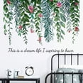 thumbnail image 1 of Wall Decor,Green Plant Pattern Removable Wall Sticker Peel And Stick No Residue Multi-Surface Compatible,Fresh Style Decor for Bedroom Living Room Wall Glass Furniture Smooth Surface Decors, 1 of 7