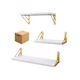 thumbnail image 1 of Repisas Flotantes Madera Modernas Estantes Baño Topon 3pcs Belug Blanco, 1 of 5