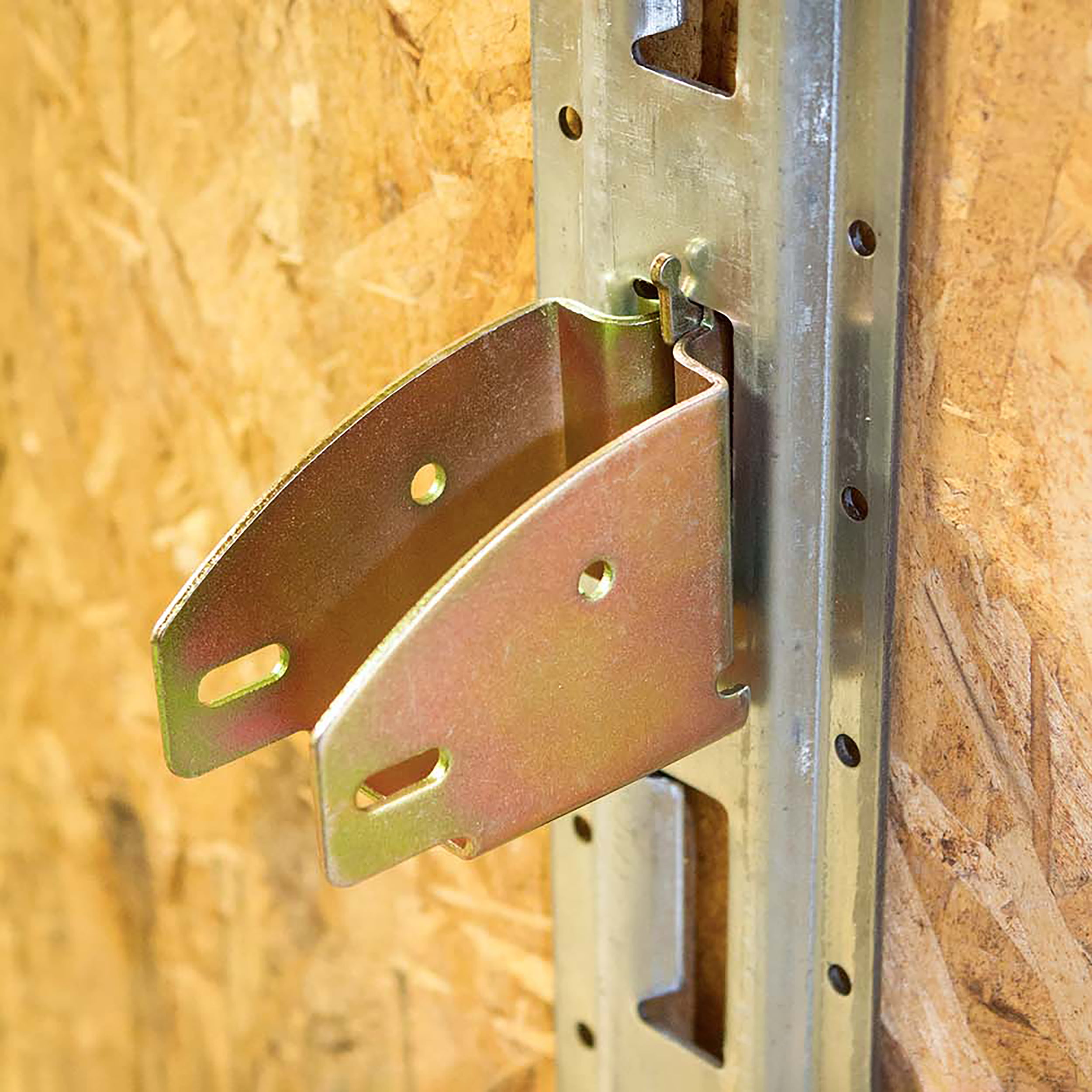 ABN E Track Accessories Wood Beam Socket Spring Fittings 10-Pack E-Track Lumber Hanger & Cargo Storage Shelf Brackets