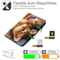 thumbnail image 4 of Case and Cover for Kindle Fire HD 10 Plus 2021(11th Gen), Fire HD 10.1" Case 2021, Allytech Shockproof PU Leather Anti-Slip Stand Smart Auto Sleep Wake Case with Card/Pen Holder, Cute Cat, 4 of 7