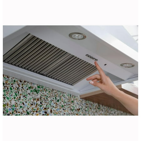 Café - 30" Convertible Range Hood - Matte white