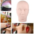 thumbnail image 6 of Mannequin head, upgrade makeup eye eyelash extension practice mannequin head, doll training head model makeup, make wig, wig, glasses model, 6 of 9