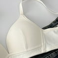 thumbnail image 3 of Fashion SMihono Bras for Women Teens Wireless Push Up Bras V-Neck No Underwire Seamless Bra Girls Everyday T-Shirt Bra Beige S, 3 of 3