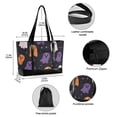 thumbnail image 2 of FORMRS Canvas Laptop Tote Bag for Women with 15.6" Computer Compartments Shoulder Handbag, Orange Halloween Ghosts, 2 of 7