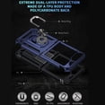 thumbnail image 7 of Dteck for Samsung Galaxy Z Flip 6 Case with Outer Screen Protector, Galaxy Z Flip 6 Case with 
360° Rotate Ring Stand & Hinge Protection, Drop-Proof Full Body Cover for Samsung Galaxy Z Flip6 5G,Blue, 7 of 7