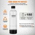 thumbnail image 4 of VEVOR Sparkling Water Maker, Soda Maker Machine for Home Carbonating, Seltzer Water Starter Kit with 2 BPA-free 1L PET Bottles, Compatible with Mainstream Screw-in 60L CO2 Cylinder(NOT Included), 4 of 9