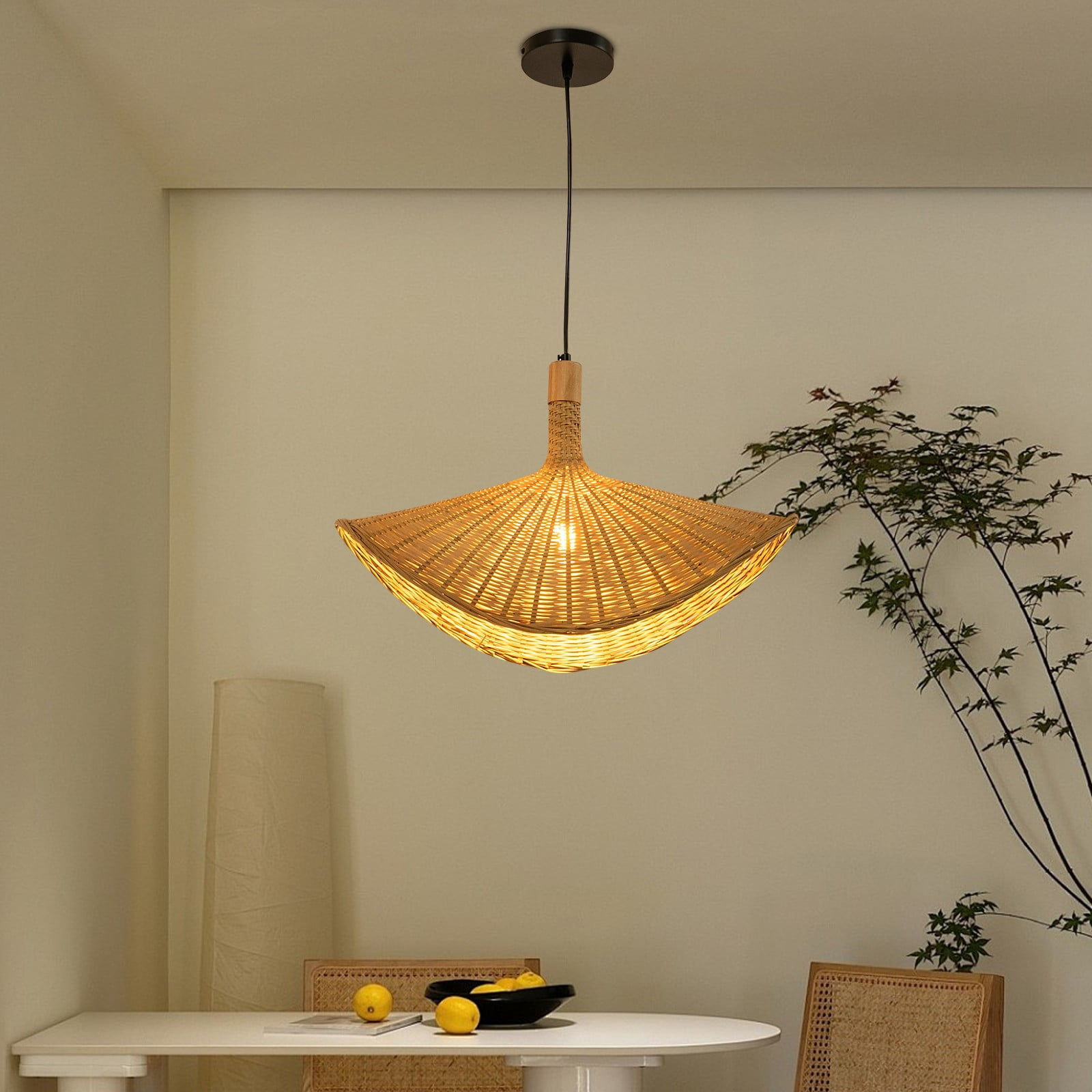 Pendant Light, Woven Hanging Light Fixtures, Ceiling Lamp for Dining Room Kitchen Entryway for the Dining Room, Kitchen Island, Living Room, Bedroom (Not Included Bulb)