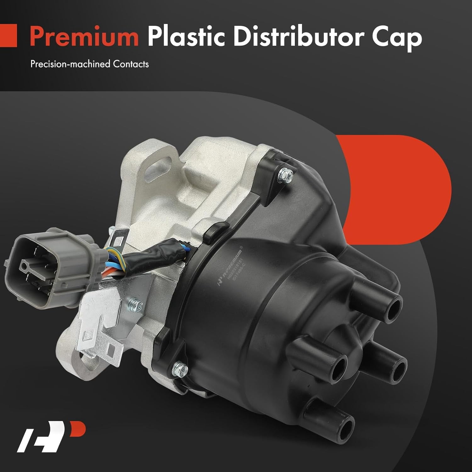 A-Premium Ignition Distributor with Cap and Rotor Compatible with Honda Civic 1996 1997 1998 1999 2000 1.6L