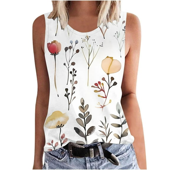 Trendy Summer Tops For Women 2026 White Lace Tank Tops For Women Loose Fit Tunic Tops For Women Loose Fit Dressy T Shirts For Women Cotton Plus Size