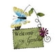 thumbnail image 1 of Tarjeta De Bienvenida De País Retro Decoración De Pared De Bienvenida De Hierro Forjado Colgante De Decoración De Casa Con Temática De Jardín Con Pintura Flores De Mariposa Para Restaurante De Hotel Advancent HA027895-01, 1 of 7