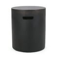 thumbnail image 7 of GDF Studio Woodrise Outdoor Lightweight Concrete Side Table, Antique Copper, 7 of 7