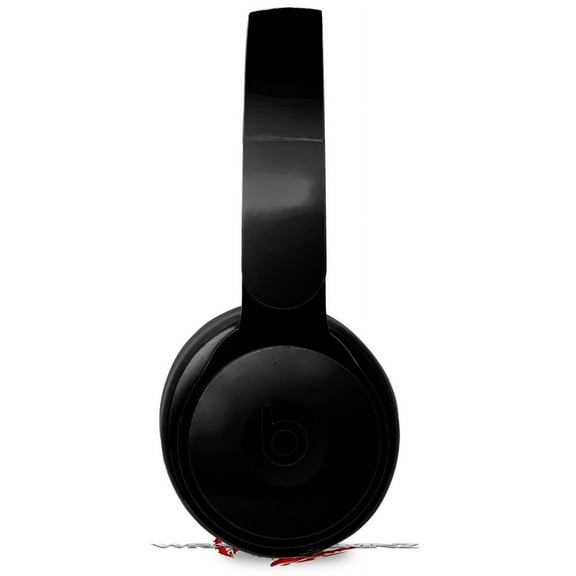 Skin Decal Wrap works with Original Beats Solo Pro Headphones Solids Collection Color Black Skin Only BEATS NOT INCLUDED