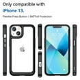 thumbnail image 4 of Dteck for iPhone 13 Case, Slim Lightweight Anti-Scratch Clear Back Shockproof Hard Bumper Transparent Cover for Apple iPhone 13 6.1" 2021, Black, 4 of 8