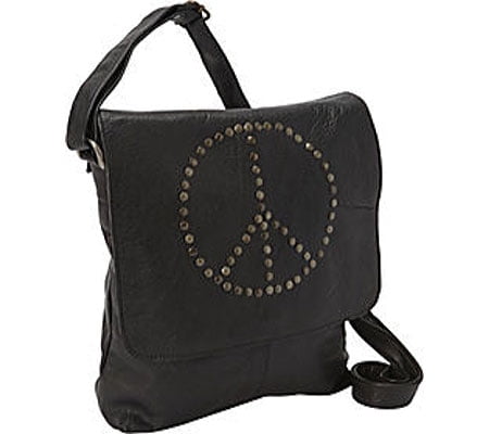 black soft leather shoulder bag