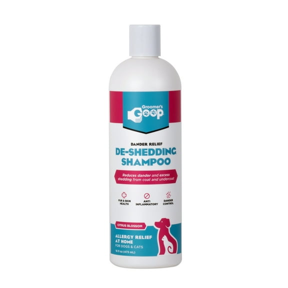 Groomers Goop Dander Relief De-Shedding Shampoo, 16oz Bottle