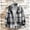 Gray, variant on Men's 2025 Flannel Shirt Jacket - Button Down Plaid Shacket, Fleece Lined with Pockets, Long Sleeve Lightweight Fall Outerwear & Layering Piece