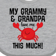 thumbnail image 4 of Inktastic My Grammy and Grandpa Love Me Boys or Girls Baby Bib, 4 of 4