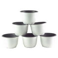 thumbnail image 1 of 6 Po Pot en Plastique Blanc et Gris - Pack de 6, 1 of 1
