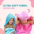 thumbnail image 2 of Toalla de baño para bebés Ultra-Homes Princess Pink 100% algodón, 2 of 7
