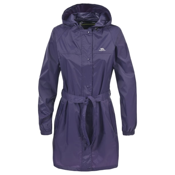 Trespass - Chubasquero / Chaqueta impermeable plegable Modelo Compac Mac Mujer Señora - Lluvia/invierno (Zarzamora)