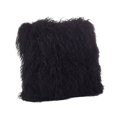 thumbnail image 1 of Saro Lifestyle Almohada De Piel De Cordero Mongol 100% Lana Con Relleno De Poliéster, 20.0 In, Color Negro, 1 of 2