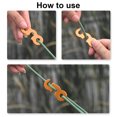 thumbnail image 4 of Tensor de Cuerda para Tienda de Campaña Ajustador de Cable aleación de Aluminio Fácil Operación Fijación Estable Accesorio para Acampar 10 Uds ANGGREK  Otros, 4 of 8