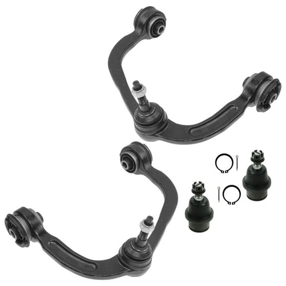 TRQ For 04 05 06 07 08 Ford F150 Upper Control Arm Ball Joint 4pc Suspension Kit PSA56172