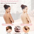 thumbnail image 3 of Pack Exfoliating Back Brush, Reversible Handle, Shower Sponge Accessory (Pink, Gray), 3 of 4