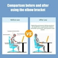 thumbnail image 7 of No-Drill Computer Desk Armrest Support | Rotatable Ergonomic Clamp-On Arm Rest | Black Plastic & Metal, 12.2"x5.7" | Adjustable Office Elbow Pad for Typing Comfort, Easy Install, 7 of 7