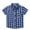 Dark Blue, variant on Utlike Boys T-Shirt Toddler Short Sleeve Fashion Plaid Shirt Tops Coat Outwear For Babys Clothing Summer Basic Tee Top Size 3 Years-4 Years