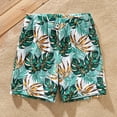 thumbnail image 6 of PatPat Family Matching Swimsuits Green Mommy and Me Swimwear,Female Halter Monokini Padded Bra Top Male Swimming Shorts Trucks, 6 of 13