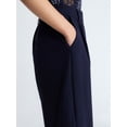 thumbnail image 4 of Devil Wears Prada Scoop Collection Women’s High Rise Pleated Culottes, 15" Inseam, Sizes 0-20, 4 of 5