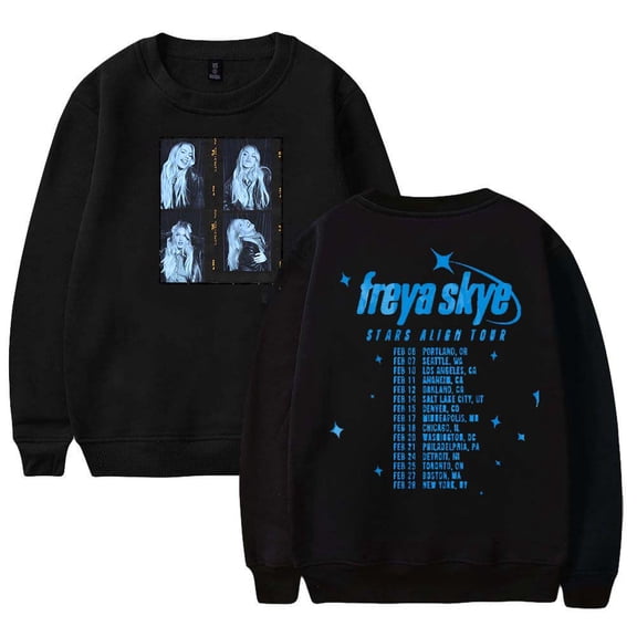 Freya Skye Stars Align Tour 2026 Sweatshirt Women Men Casual Crewneck Long Sleeve Pullover Clothes