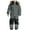 Grey-1, variant on Huesdet Kids Girls Boys One Pieces Snowsuits Ski Suits Jumpsuits Snowboard Outdoor Winter Waterproof Jackets(Black,4-5 Y)