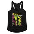 thumbnail image 1 of Carrie Neon Fire Japanese Text Black Women's Slim Fit Racerback Tank Top S, 1 of 2