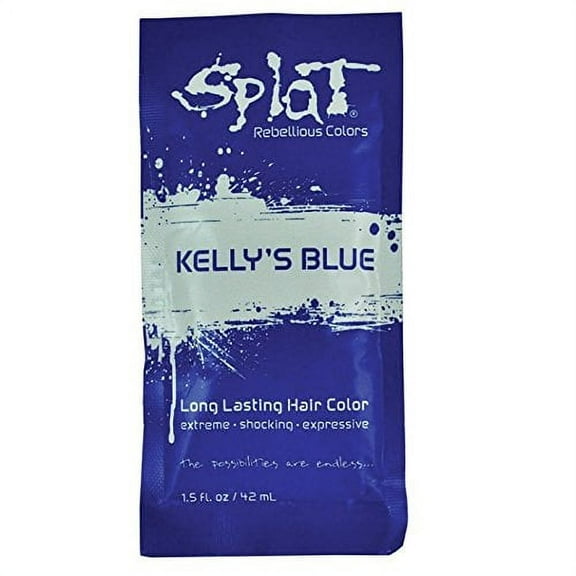 SPLAT Splat Hair Color 1.5 Oz Individual Packs Kellya?s Blue